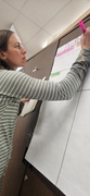 Mrs. Kriby documents her gorups findings